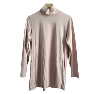 J. Jill Luxe Supima Turtleneck Tunic - Blush Pink